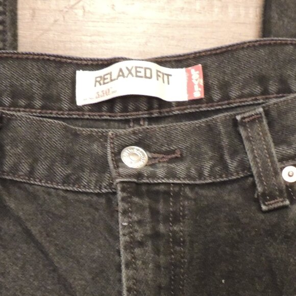 Levi’s 550 Relaxed Fit Black Jeans Men’s 38x36 Classic Straight - Picture 2 of 6